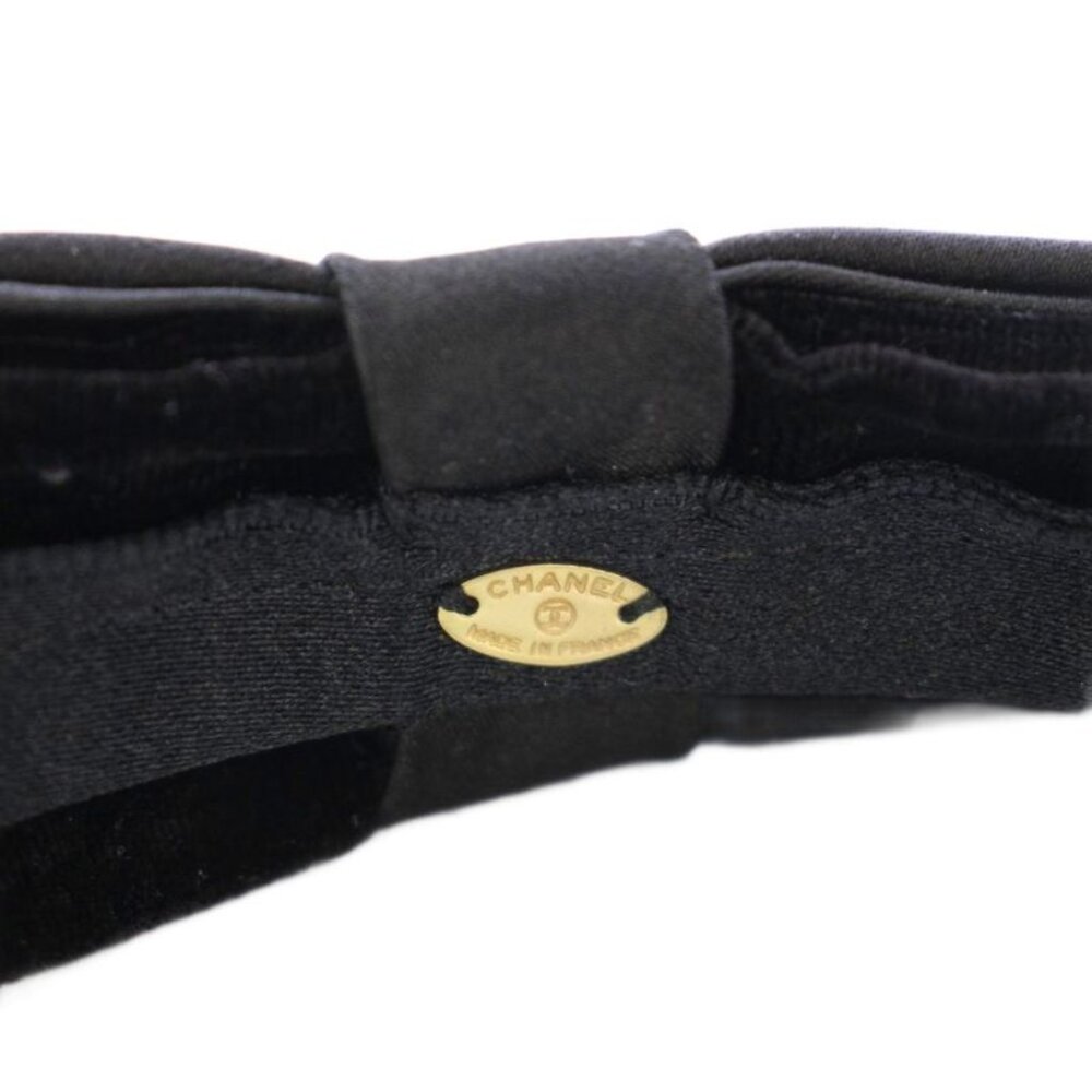 Chanel Headband Ribbon Velvet Black TK Shoulder Bag - Picture 9 of 9